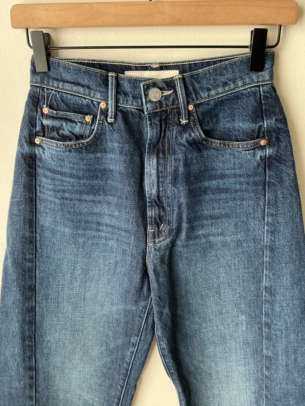 MOTHER SUPERIOR Jeans Half-Pipe Ankle Did You Brung Me Anything? Blue Size 23 - Picture 4 of 15